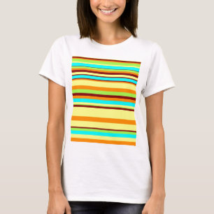 T-shirt Motif de bande coloré Customisé Designer