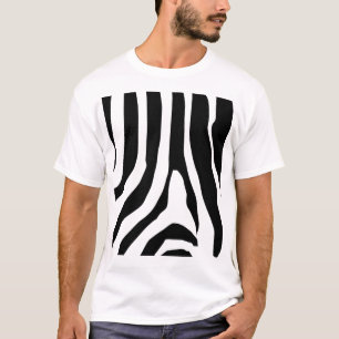T-shirt Motif de bandes d'impression Zebra