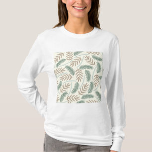 T-shirt Motif de branches persistantes de pin et de cèdre