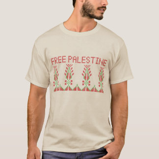 T-shirt Motif de broderie réaliste palestinien Tatreez
