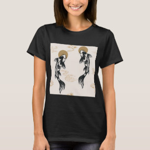 T-shirt Motif de carpe koï japonais