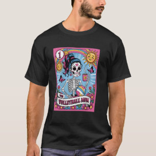 T-shirt Motif de carte de tarot de la mère de volleyball v
