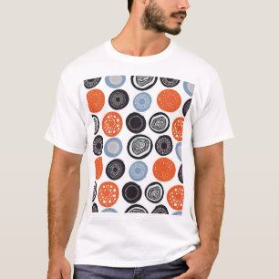T-shirt Motif de cercle géométrique créatif et coloré.
