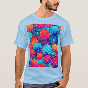 T-shirt Motif de cercle vibrant