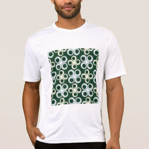 T-shirt Motif de cercles rétro géométriques