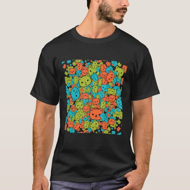 T-shirt Motif de chat Motif de chat (Devant)