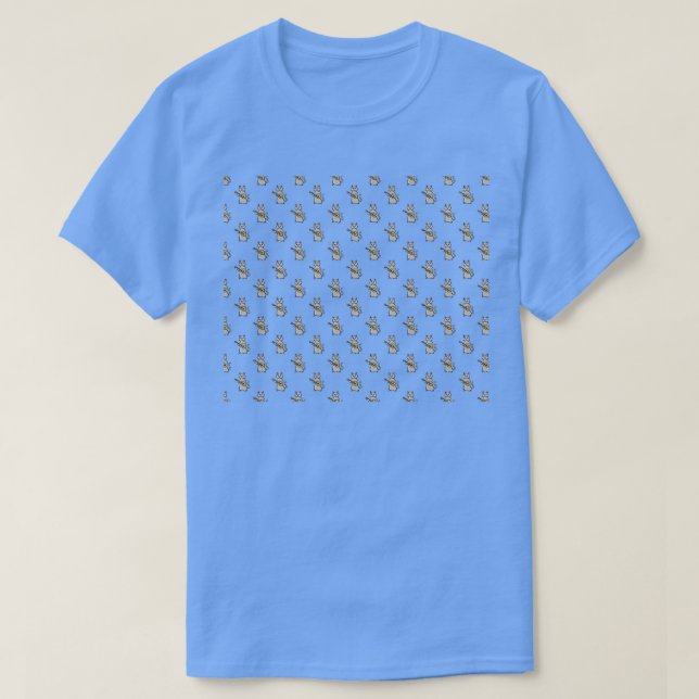 T-shirt Motif de chat Ukulele (Design devant)