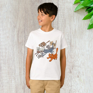 T-shirt Motif de chats courant Petits chats fantaisistes