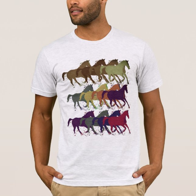 T-shirt Motif de chevaux | Animaux de ferme (Devant)