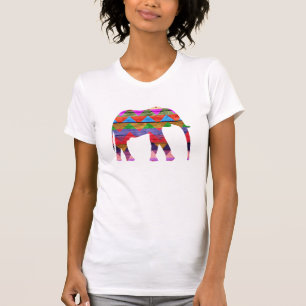 T-shirt Motif de Chevron Elephant