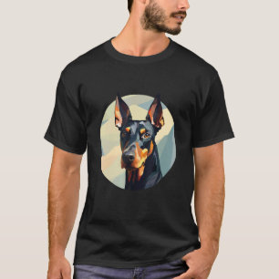 T-shirt Motif de chien Dobermann Chien mignon Race de chie