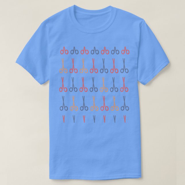 T-shirt Motif de ciseaux (Design devant)