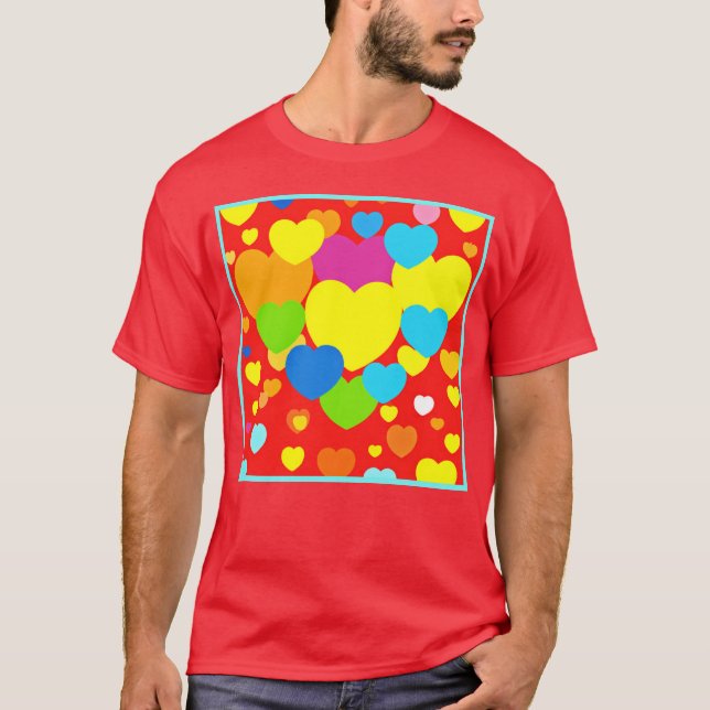 T-shirt Motif de coeur (Devant)