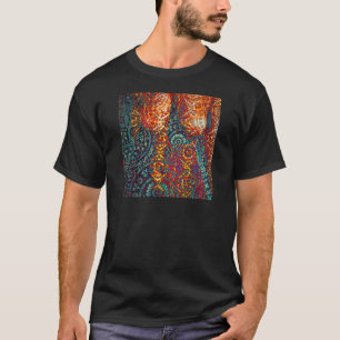 T-shirt motif de couleur Paisley