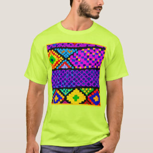 T-shirt Motif de couleur vivant