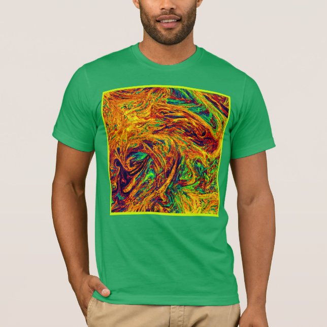 T-shirt Motif de couleur vive (Devant)