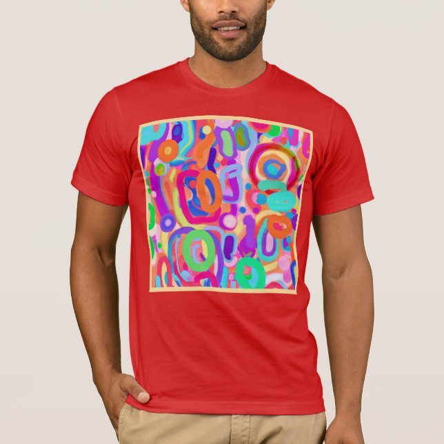 T-shirt Motif de couleurs vives (Devant)