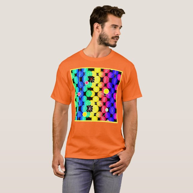 T-shirt Motif de couleurs vives (Devant entier)