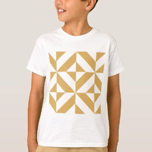 T-shirt Motif de cube géométrique Cool profond