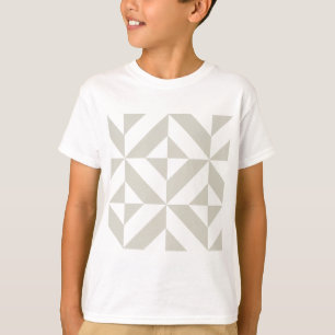T-shirt Motif de cube géométrique gris moyen