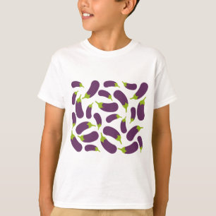 T-shirt Motif de design d'aubergine violette
