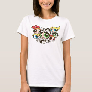 T-shirt Motif de face pour les filles Powerpuff