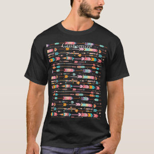 T-shirt Motif de flèche multicolore Thunder_Cove