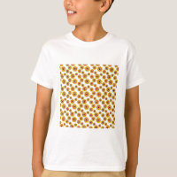 Motif de fleurs orange jaune