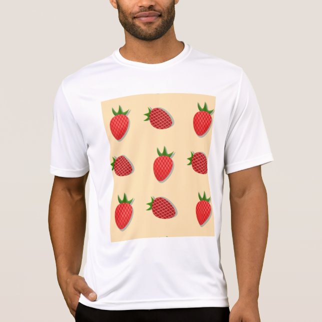 T-shirt Motif de fraises pour les fruits à l'été bonnes vi (Devant)