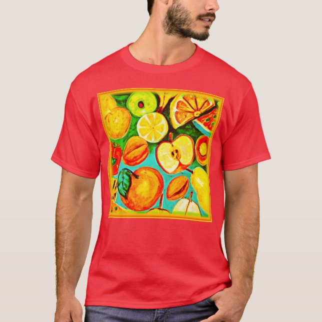 T-shirt Motif de fruits capricieux. Commandez dès maintena (Devant)