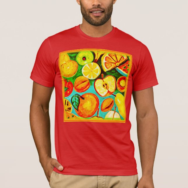 T-shirt Motif de fruits capricieux. Commandez dès maintena (Devant)