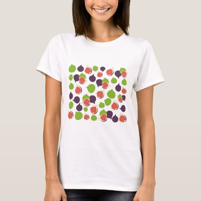 T-shirt Motif de fruits d'été de figue méditerranéenne  (Devant)