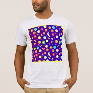 T-shirt Motif de fruits tropicaux en néon coloré