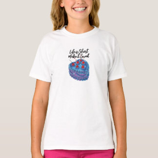 T-shirt Motif de gâteau au coeur mou