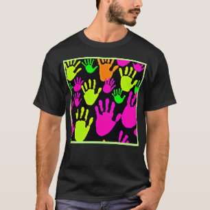 T-shirt Motif de graffiti néon