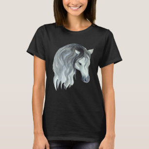 T-shirt Motif de jument de cheval mignon Poulain de cavali