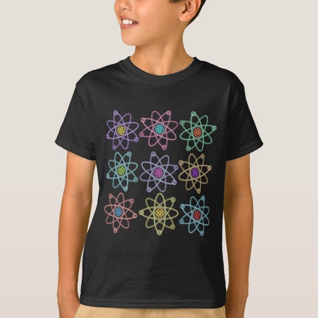 T-shirt Motif de la structure atomique (Devant)