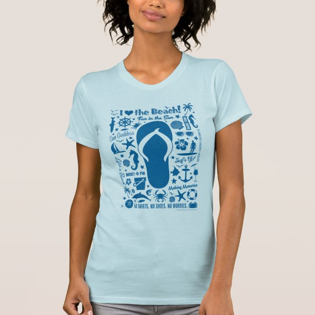 T-shirt Motif de la volée d'été (Devant)