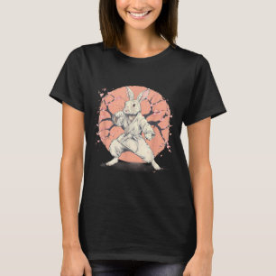 T-shirt Motif de lapin de karaté Taekwondo Jiu-Jitsu MMA M