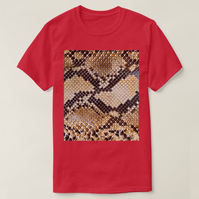 T-shirt Motif de l'échelle de reptile de peau de serpent  (Design devant)