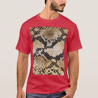 T-shirt Motif de l'échelle de reptile de peau de serpent
