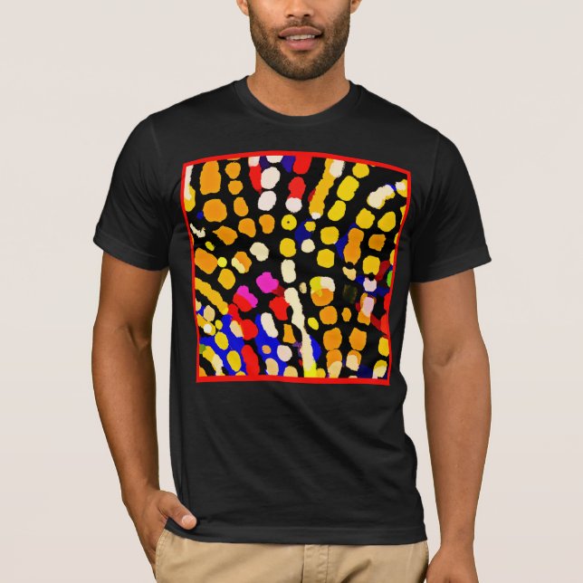T-shirt Motif de lecture couleur expressif (Devant)