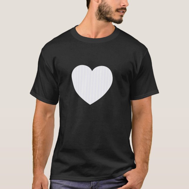 T-shirt Motif de lignes verticales rayures blanches fantôm (Devant)