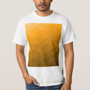 T-shirt Motif de maillage géométrique dégradé orange