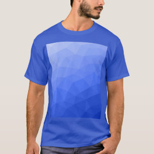 T-shirt Motif de maille géométrique à dégradé bleu foncé