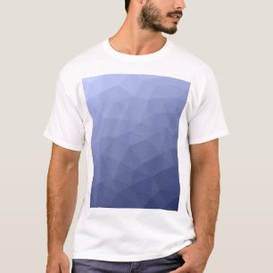 T-shirt Motif de maille géométrique à dégradé de bleu gris