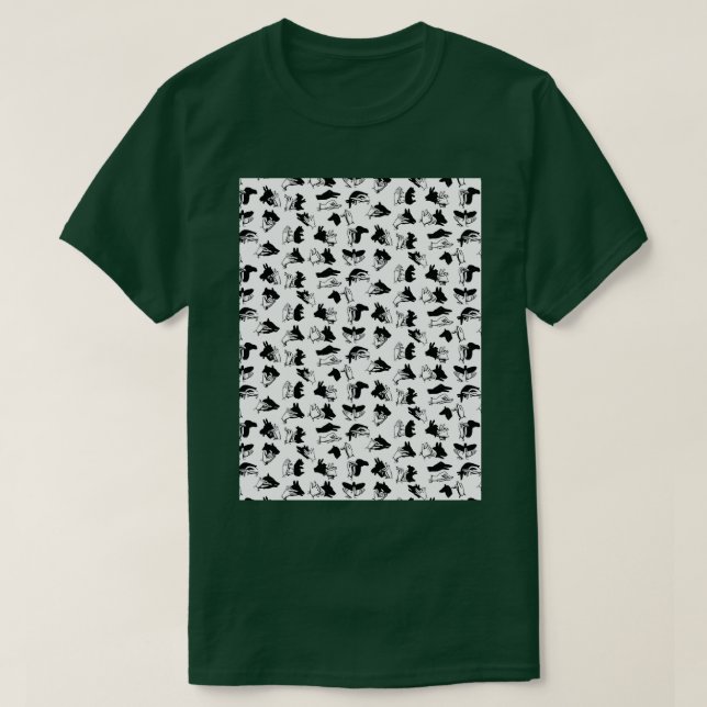 T-shirt Motif de marionnette d'ombre (Design devant)
