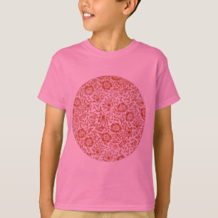 T-shirt Motif de Mauve de William Morris : Floral Terracot