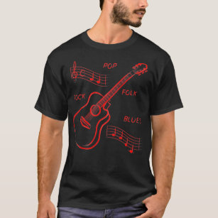 T-shirt Motif de musique guitare note musicien (2)