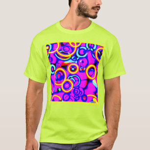 T-shirt Motif de néon coloré vibrant